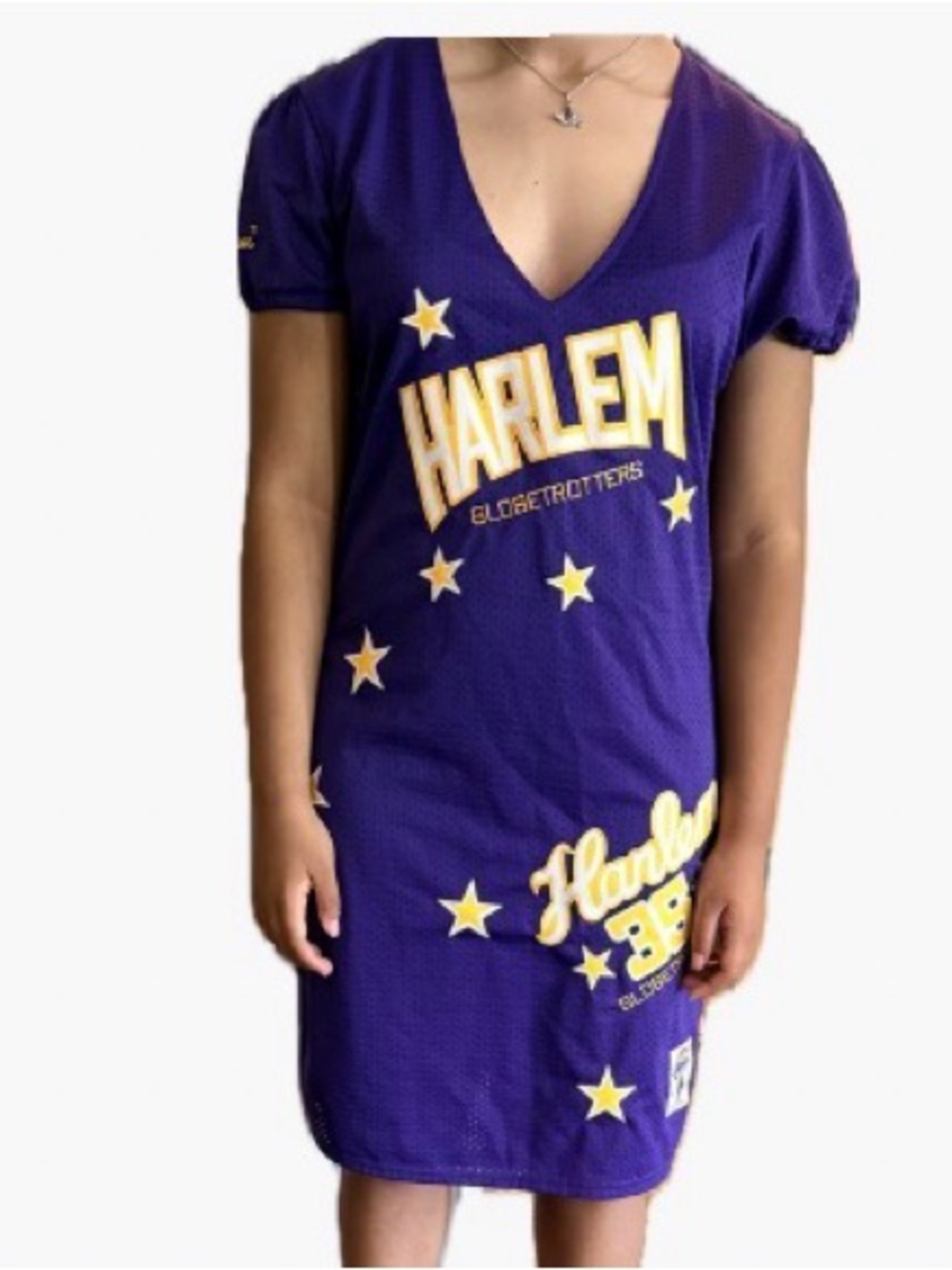 Vintage Harlem Globetrotters Purple Logo Tee Dress.